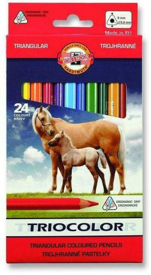 Kredki Triocolor. 24 kolory