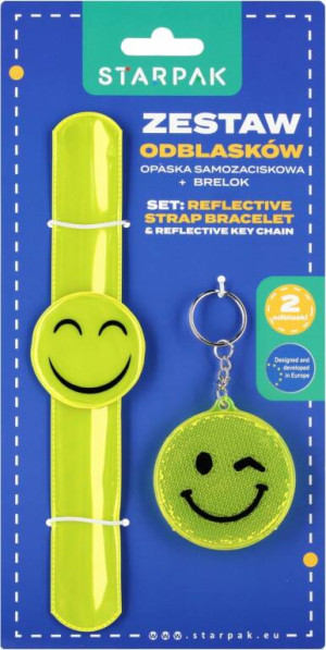 Zestaw odblaskowy opaska samozaciskowa +brelok