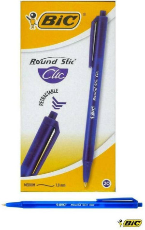 Długopis Round Stic Clic niebieski