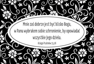 Magnes na lodówkę. Mnie zaś dobrze jest być...