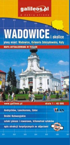 Plan mista - Wadowice i okolice 1:40 000