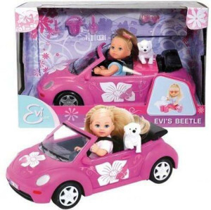 Evi love. Lalka w samochodzie New Beetle