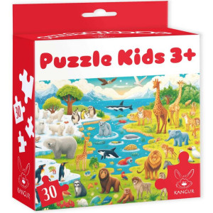 Puzzle 30 Kids Dzikie Zwierzęta 3+