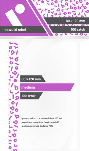 Koszulki na karty Rebel (80x120 mm) Libra Light, 100 sztuk