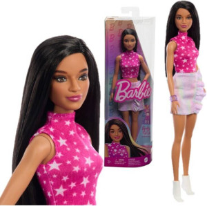 Barbie Fashionistas. Lalka różowa koszulka