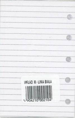 Wkład do organizera M Linia biała