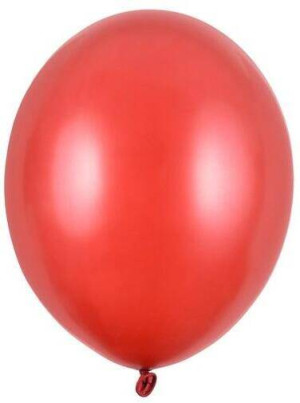 Balony Strong Metallic Poppy Red 30cm 10szt