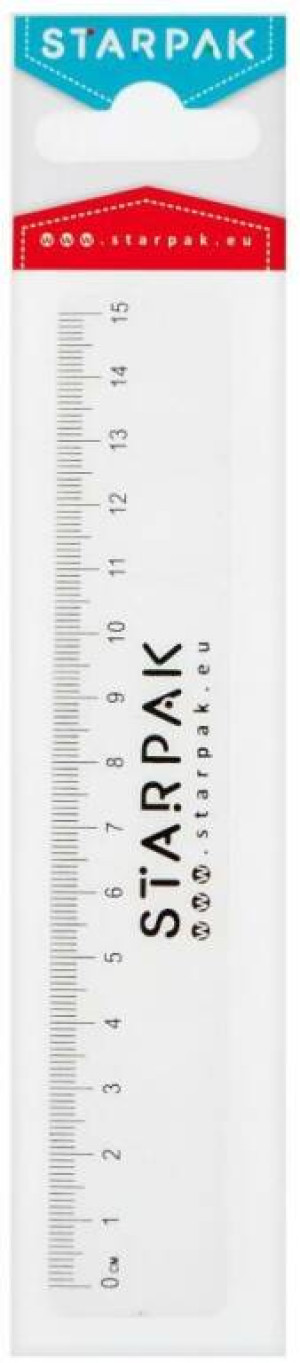 Linijka 15cm, plastikowa