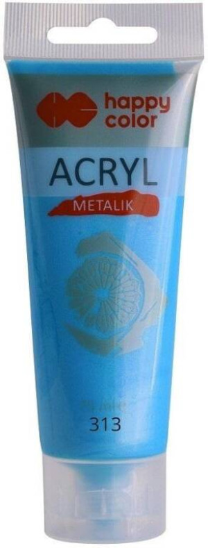 Farba akrylowa. Niebieski perłowy metalik 75ml