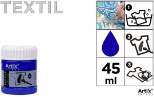 Farba do tkanin 45ml ciemnoniebieska (6szt)