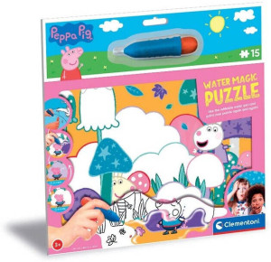 Puzzle 15. Water Magic. Peppa Pig