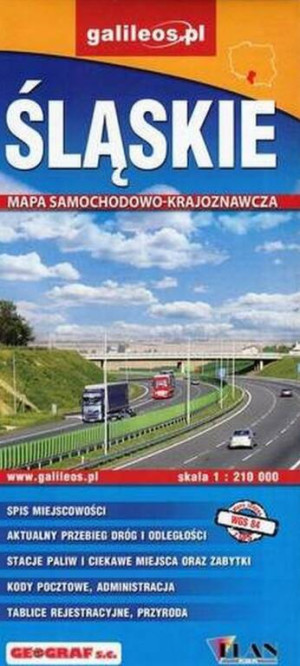 Mapa samochodowo-kraj. - Śląskie 1: 210 000