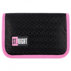 Piórnik dwuklapkowy bez wyposażenia PC3 BLACK GLITTER