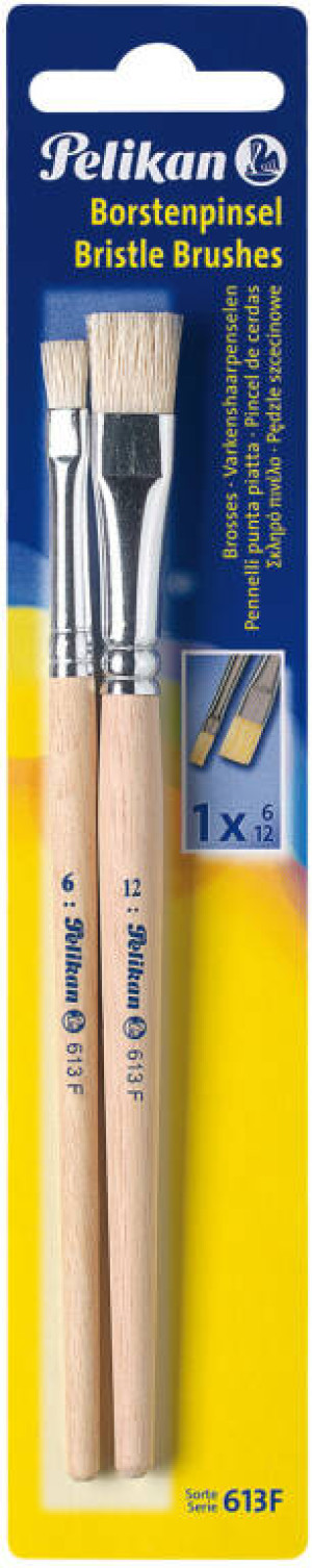 Pelikan. Pędzelki płaskie gr 6,12