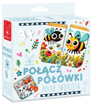 Połącz połówki Polne Zwierzęta 3+