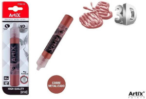 Farba strukturalna 3D miedziany metalizowany 30ml
