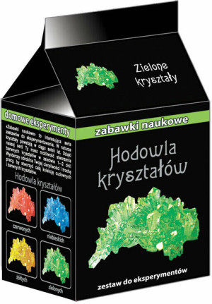 Hodowla kryształów zielone kryształy