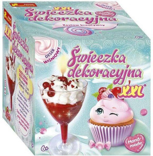 Świeczka dekoracyjna - deser wiśniowy