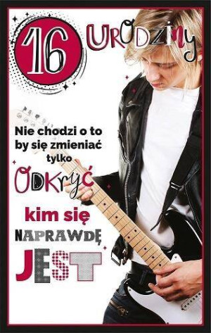 Kartka okolicznościowa. Urodziny 16