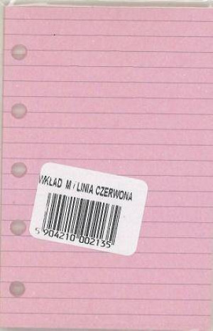 Wkład do organizera M Linia czerwona ANTRA