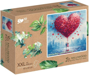 Puzzle drewniane 200. Miłość wisi w powietrzu