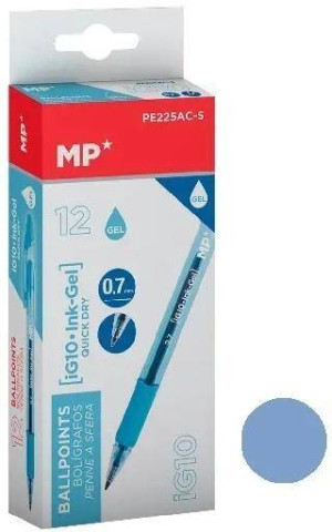 Długopis żelowy lazurowy (12szt)