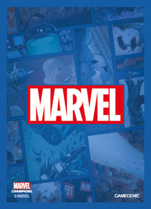 Gamegenic: MARVEL Art Sleeves (66 mm x 91 mm) Blue 50+1 szt.