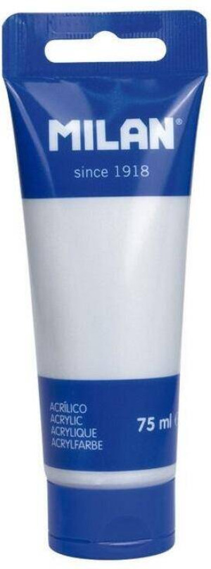 Farba akrylowa w tubce 75ml srebrna MILAN