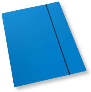 Teczka A4 z gumką lakier niebieska 350gsm (10szt)