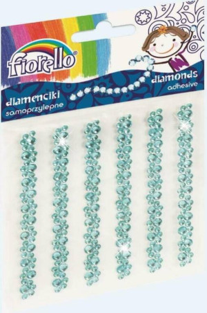Diamenciki samoprzylepne. Niebieskie.