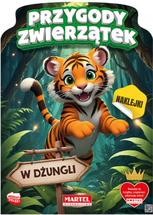 Przygody zwierzątek w dżungli z naklejkami