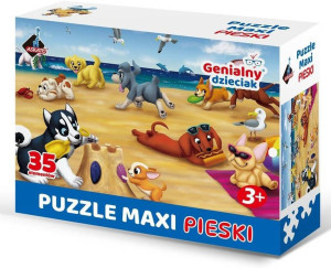 Puzzle maxi 35el pieski