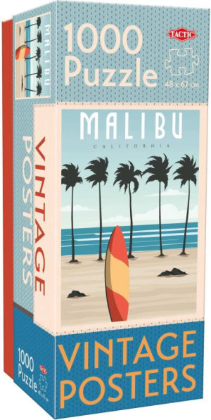 Puzzle 1000 Vintage Cities Malibu