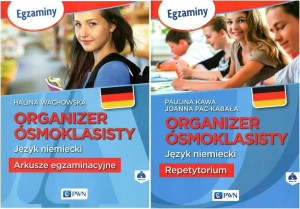 Pakiet: Organizer ósmoklasisty. Repetytorium + Arkusze egzaminacyjne. Język niemiecki