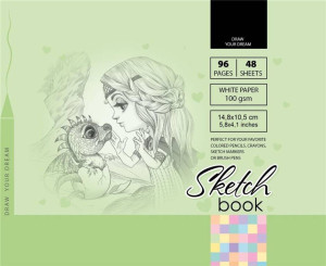 Sketchbook. Szkicownik 96 kartek. 148 x 105 mm