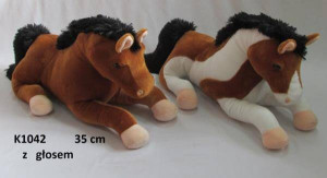Maskotka Koń z głosem 35cm