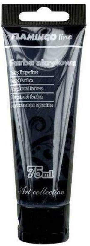 Farba akrylowa 75ml. Czarna 099