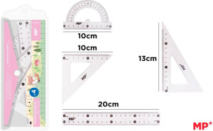 Zestaw geometryczny 4 części w etui