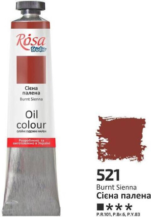 Farba olejna burnt sienna 521 45ml