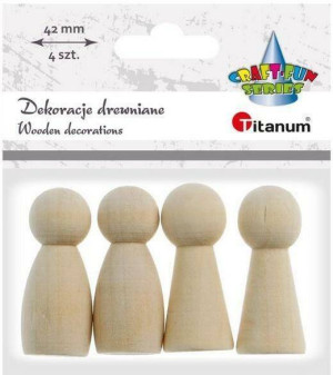 Drewniane dekoracje. Pionki 42mm