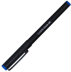 Długopis Claro Black Jet 1mm niebieski, 10 sztuk