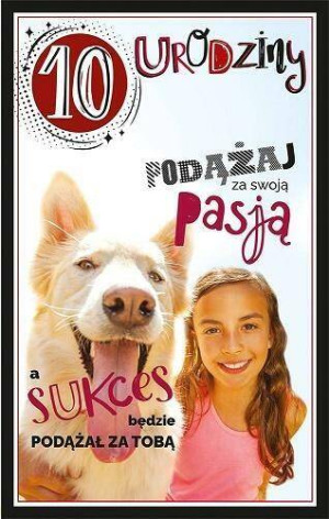 Kartka okolicznościowa. Urodziny 10