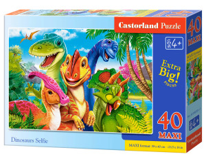 Puzzle 40 Dinosaurs Selfie CASTOR