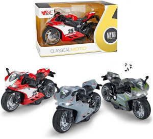 Motocykl metalowy z dźwiękiem