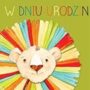 Karnet kwadrat. Urodziny. Lew