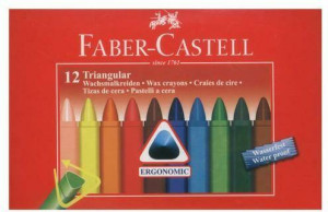 Kredki świecowe trójkątne Faber-Castell 12 kolorów