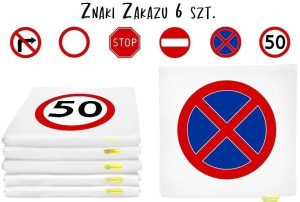 Poduszki Znaki Drogowe 3cm 6szt