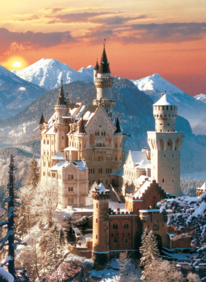 Puzzle 1500. High Quality Collection. Neuschwanstein