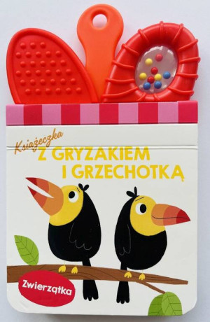 Książeczka z gryzakiem i grzechotką. Zwierzątka