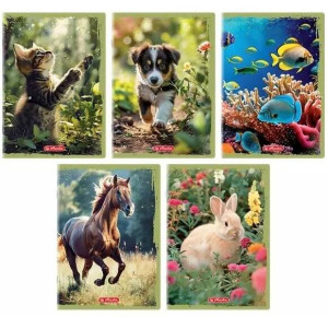 Zeszyt A5/32K linia Animals (10szt) HERLITZ